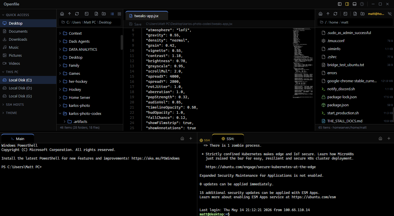 Openfile desktop app